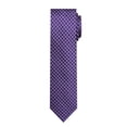 thumbnail image 2 of Jacob Alexander Men's Woven Diamond Grid Pattern Slim 2.5 inch Width Neck Tie - Purple, 2 of 7
