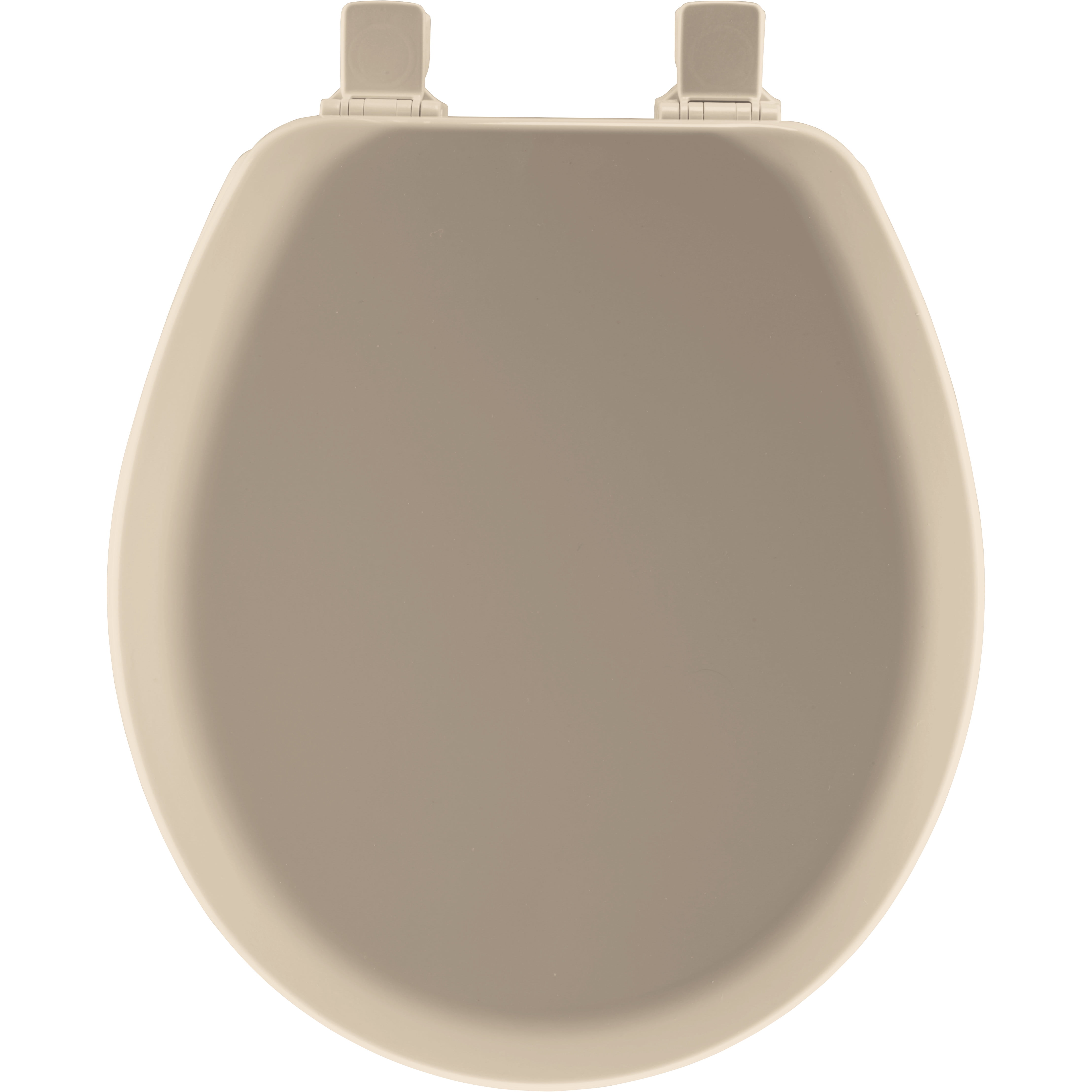 Mayfair Cameron Beige Round Enameled Wood Toilet Seat