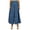 Blue, variant on Bimba Womens Designer Pajamas Blue Wide Leg Palazzo Pants Back-Elastic-Waist