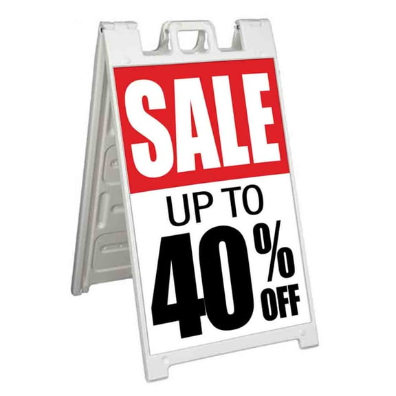 40 Off Special (24" X 36") Standard A-Frame Signicade, Includes Decal Applied To Stand