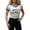White, variant on Womens Y2K Scoop Neck Crop Tops Sleeveless Mexico Letter Graphic Retro 1982 Country Pride Casual Baby Tee