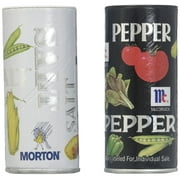 Morton Iodized Salt & Mccormick Pepper Shakers, 4 Count, 5.25 Oz