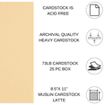 thumbnail image 2 of Paper Accents Cardstock 8.5"x 11" Muslin 73lb Latte 25pc, 2 of 3