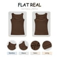 thumbnail image 2 of Ladybranch Cutout Tank Tops for Women One Piece Tank Tops Sleeveless Slim Fit Cotton Basic Camisole Shirts(X-Large，Brown), 2 of 8