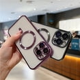 thumbnail image 5 of For Magsafe iPhone 14 Pro Case Luxury Plating Clear Magnetic Silicone Case For iPhone 13 12 11 Pro Max Soft Shockproof Cover, 5 of 5