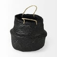 thumbnail image 3 of HomeRoots 392162 Wicker Storage Baskets, Black - Set of 3, 3 of 6