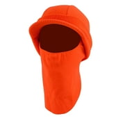 QuietWear Fleece Hunting Hat with Visor and Face Guard, One Size Fits Most