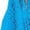 Blue, variant on Swimsuit Coverup for Women Short Sleeve V Neck Side Slit Crochet Knit Loose Mini Dress Beach Cover Up