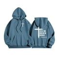 thumbnail image 4 of MHFRRA Sudadera con Capucha Estampada, Cómoda Sudadera con Capucha con Un Elegante Diseño Gráfico para Uso Informal y Actividades Al Aire Libre Marina de guerra, 4 of 5