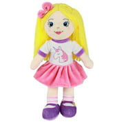 Playtime by Eimmie Soft Rag Doll for Girls - 14" First Baby Doll for Kids - Plush Baby Toy - Safe for All Ages (Eimmie)