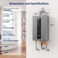 thumbnail image 2 of Tankless Water Heater On Demand Water Heater Propane Gas, Up to 4.3 GPM, 100000 BTU Instant Hot Water Heater with LED Display, Indoor Installation, 2-4 Point Use for Family Bathroom Kitchen, 2 of 7