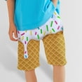 thumbnail image 2 of Ice Cream Shorts for Boys 1-2 Years Baseball Shorts Swim Trunks for Boys Boys Board Shorts Jogger Shorts Athletic Shorts #Sky Blue, 2 of 4