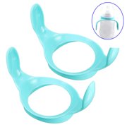 Set of 2 BLUE/WHITE Feeding Bottle Handles for Avent Wide Neck Feeding Bottle
