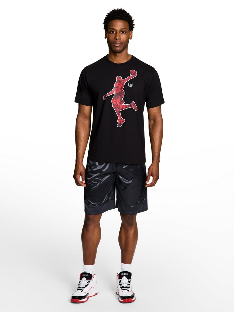 AND1 Men's and Big Men's All Court Colorblock Short, 11