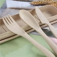 thumbnail image 4 of Wheat Straw & Plastic Travel Utensils Set with Case, 4 of 6