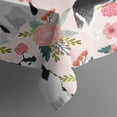 thumbnail image 5 of Husky and Pink Pioneer Flower Square Tablecloth,Waterproof Square Table Cover,Wipeable Spillproof Washable Table Cover for Home Kitchen Party Decor 60"x60"(152x152cm), 5 of 6