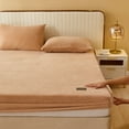 150/180/200cm Thicken Crystal Velvet Fitted Bed Sheet Bedspreads Winter