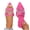 Hot Pink, variant on Slide Sandals for Women Flat Open Pointy Toe Mesh Single Strap Bow Colorful Non Slip Beach Summer Slides Slippers Hot Pink