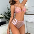 thumbnail image 4 of Gibobby Conjunto de lencería Sexy Ropa Interior Mujer Lenceria Sexy de Encaje Sexy Pijama para Mujer Ropa Interior(Rojo, CH), 4 of 5