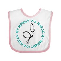 Inktastic My Mommy is a Nurse Boys or Girls Baby Bib
