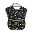 thumbnail image 2 of Susaid Space Rockets Print Bibs for Babies Toddlers Adjustable Waterproof Free Soft Durable Bibs for eating with Large Pocket Food Catcher, 2 of 8