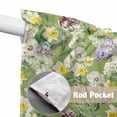 thumbnail image 4 of Green Botanical Swag Valances for Windows, Kitchen Window Curtains Over Sink, Spring Floral Summer Botanical Rustic Window Treatment Curtains for Living Room/Bedroom Curtains 2 Panel Sets 36"x45", 4 of 8