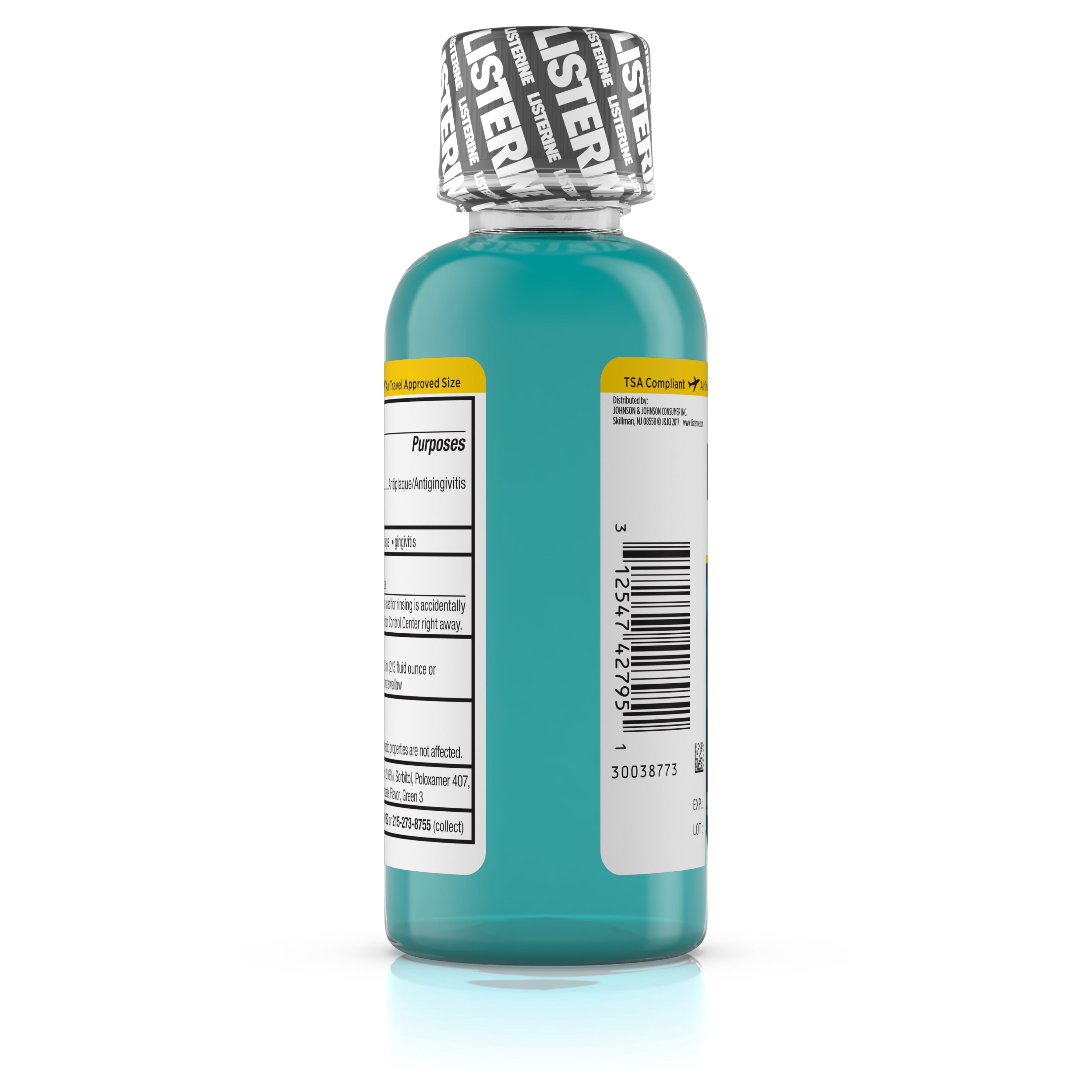 Listerine Antiseptic Mouthwash, Cool Mint, 3.2 Fluid Ounces, 10 Pack