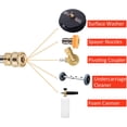 thumbnail image 4 of Kenally Varilla de extensión de lavadora de alta presión de acero inoxidable, conector 1/4 M22, 14mm, cobre, 5000psi, barra de riego para plantas Herramientas eléctricas Kenally TO008749-00B, 4 of 6