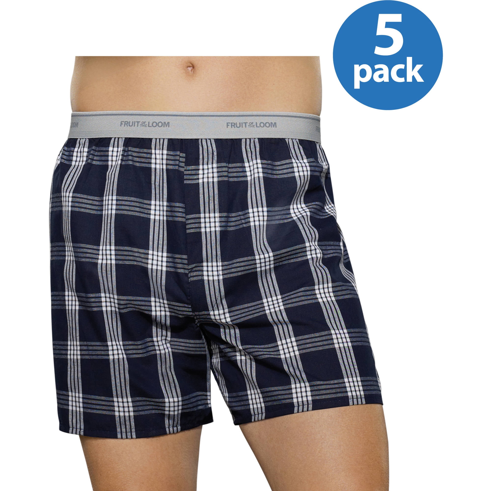 Fruit of the Loom Men's Fashion Print Boxers, 5-Pack by Fruit of the Loom
