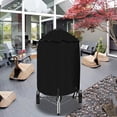 thumbnail image 2 of Outdoor small barbecue grill cover round dustproof waterproof sunscreen, 2 of 10