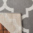 thumbnail image 5 of SAFAVIEH Machine Washable Rug Indoor/Outdoor Bermuda Collection - Bermuda Abraham Geometric Quatrefoil Indoor/Outdoor Area Rug Grey/Ivory, 6'7" x 6'7" Square, 5 of 9