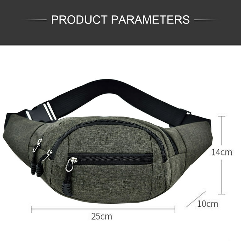 Large Fanny Pack for Women Plus Size Black Fanny Pack, Crossbody