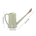 thumbnail image 3 of ZhangC Gallon Plant Watering Can, 9.3 Inch Long Spout Watering Pot with Removable Nozzle, Lightweight Plastic Flower Waterer for Indoor Houseplants, Office and Garden, Army Green, 3 of 6
