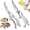 Ab, variant on Stainless Steel Bone-Cut Kitchen Scissors - Multipurpose Heavy Duty Poultry Shears, Bone Cutting Scissors with Safety Lock & Non-Slip Grip for Chicken Meat Fish Vegetables (AB)