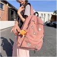 thumbnail image 4 of SQDWYGUO Cute Y2K Aesthetic Backpack Stars Pattern Preppy Backpack Laptop Backpack Back to College Supplies,Pink, 4 of 7