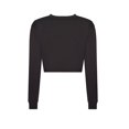 thumbnail image 2 of Awdis - Camiseta de Jaspeado de Manga Larga para Mujer (Jaspeado Negro), 2 of 2