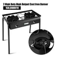 thumbnail image 4 of Costway Propane 150000 BTU Double Burner Gas Cooker Stove Electronic Ignition BBQ, 4 of 10