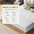 thumbnail image 6 of Twin Size Memory Foam Mattress, 10 Inch Gel-Infused Cooling Mattress with Removable Washable Cover for Bedroom, Guest Room, White, 6 of 9