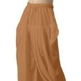 thumbnail image 3 of Stylesindia Womens Loose Fit Rayon Dhoti Pant Patiala Slawar Bottom Harem Pants Free Size (26 Inch to 38 Inch) (US, Alpha, One Size, Regular, Regular, Brown), 3 of 6
