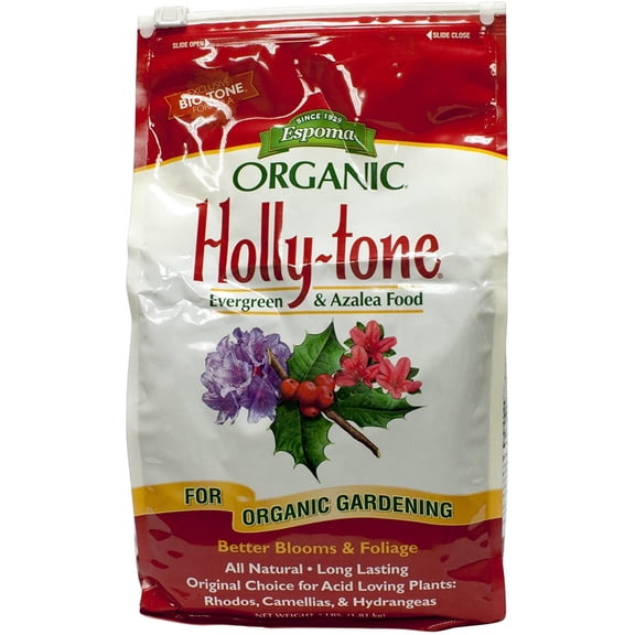 Espoma Organic Holly-Tone Plant Food - 4-3-4 NPK, Acid-Loving Shrubs - 4 lb Bag