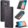 thumbnail image 1 of KOMI Wallet Case for Samsung Galaxy S10e, Premium PU Leather Case Vintage Matte Wallet Flip Cover [Card Slots] [Magnetic Closure] Stand Function Folio Shockproof Full Protection Black, 1 of 5