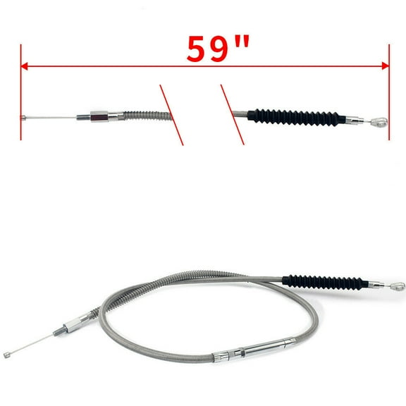 59" Clutch Cable for Harley Sportster 883 1200 Dyna Softail Heritage Road Glide