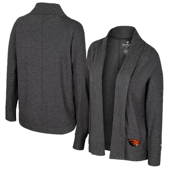 Women's Colosseum  Charcoal Oregon State Beavers-Dash Cardigan