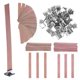 thumbnail image 1 of 50pcs Wooden Candles Wick Smokeless Candle Core with Clip Base DIY Candle Making Kit Handmade Candle Wood Core Candlewick, 1 of 5