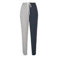 thumbnail image 4 of NTACZA Womens Pants Trendy Workout Color Block Gray Sweatpants Loose Fitting 2pc Drawstring Joggers for Lady S, 4 of 7