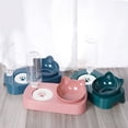 thumbnail image 1 of Cuenco para gatos, cuenco doble, cuenco automático para beber agua, protección para la columna cervical, cuenco para perros, cuenco para comida para gatos, cuenco para agua antivuelco, cuenco para, 1 of 1