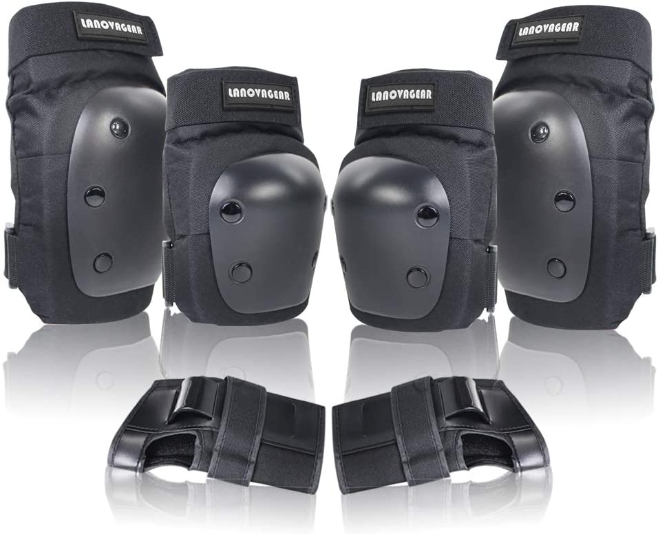 BESPORTBLE 6Pcs Adults Knee Pads Elbow Pads Wrist Guards Protective Gear Set for Rollerblading Skateboard Cycling Skating Bike Scooter Riding Sports Size M BESPORTBLE 6Pcs Adults Knee Pads Elbow Pads Wrist Guards Protective Gear Set for Rollerblading Skateboard Cycling Skating Bike Scooter Riding Sports Size M