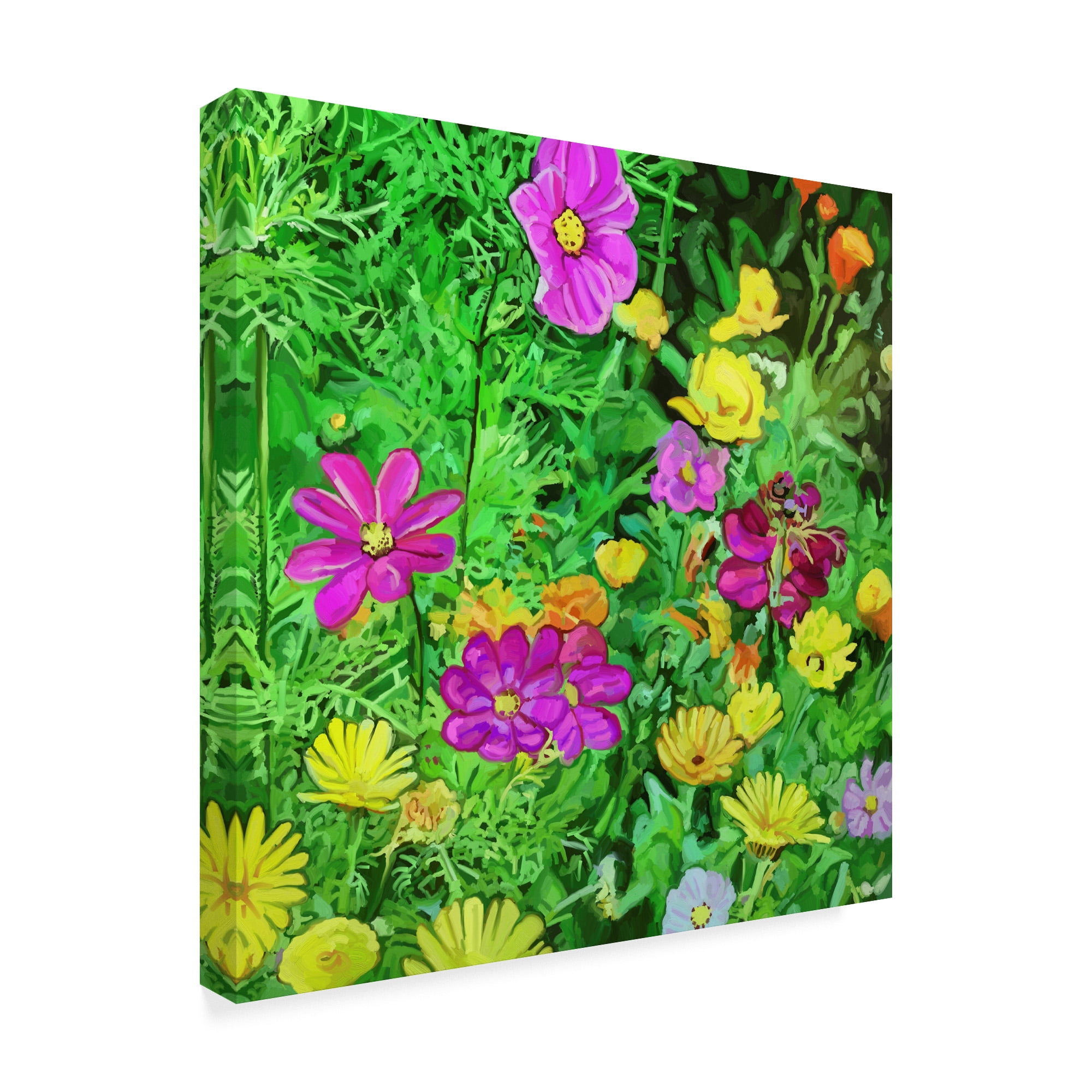 Trademark Fine Art 'Pop Art Flowers' Canvas Art by Howie Green
