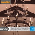 thumbnail image 5 of Sunlite LED B11 Clear Torpedo Tip Chandelier Light Bulb, 4.5 Watts (40W Equivalent), Candelabra E12 Base, Dimmable, 2700K Soft White, 6 Pack, 5 of 6