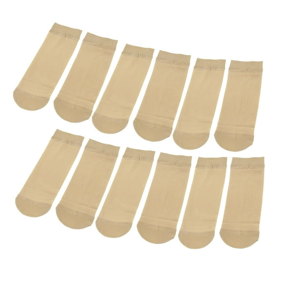 Unique Bargains 6 Pairs Stretchy Ankle High Sheer Hosiery Socks Stockings for Ladies